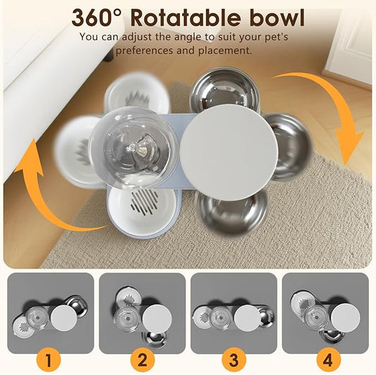 Automatic Gravity Pet Feeder & Water Dispenser — For Cats and Dogs