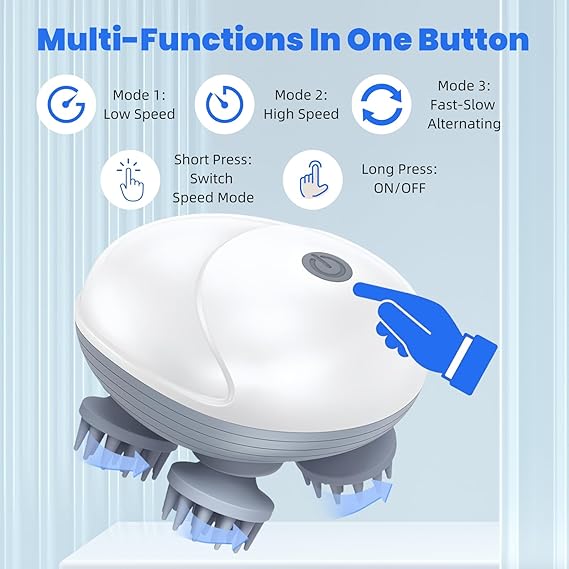 Upgraded Electric Scalp Massager for Men Women