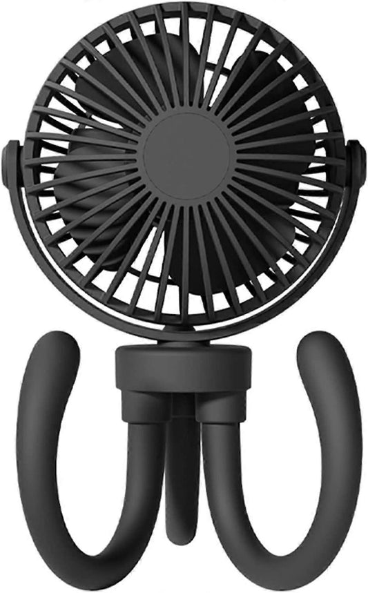Handheld Personal Portable Fan Rechargeable Baby Stroller Fan Fix on Stroller