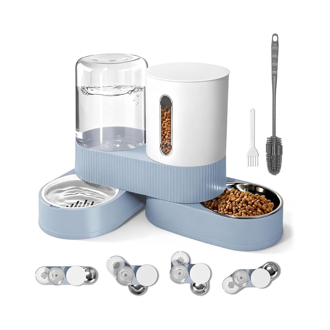Automatic Gravity Pet Feeder & Water Dispenser — For Cats and Dogs