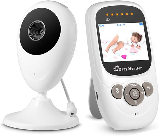 Baby monitor portable nanny security camera ir led night vision intercom temperature monitoring wireless video sound machine