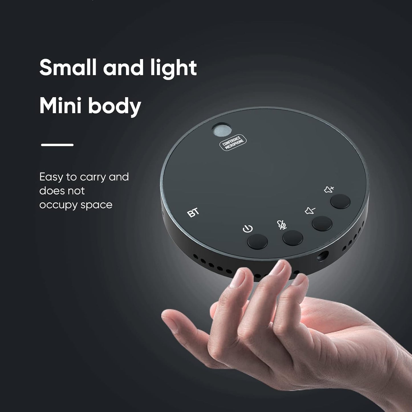 Bluetooth 5.0 desktop usb microphone,360 omnidirectional condenser computer microphone,mute/volume function with speaker