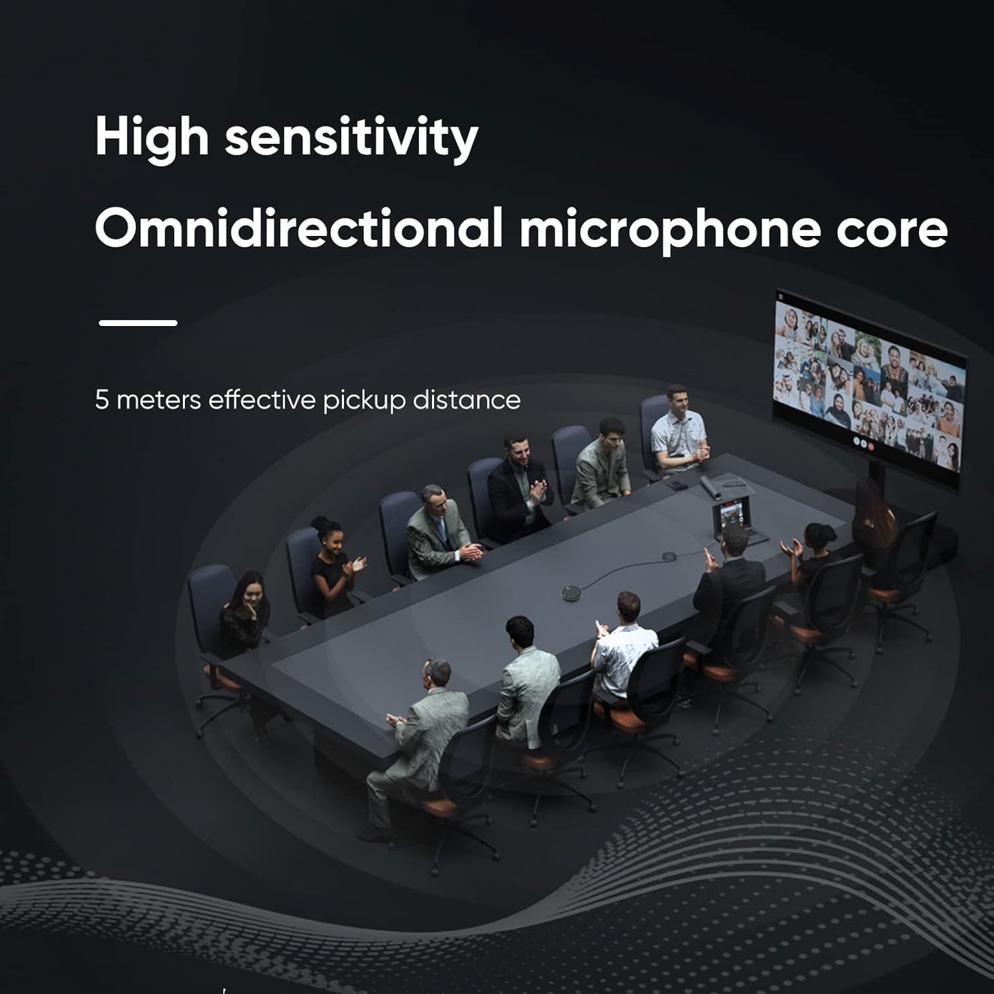 Bluetooth 5.0 desktop usb microphone,360 omnidirectional condenser computer microphone,mute/volume function with speaker