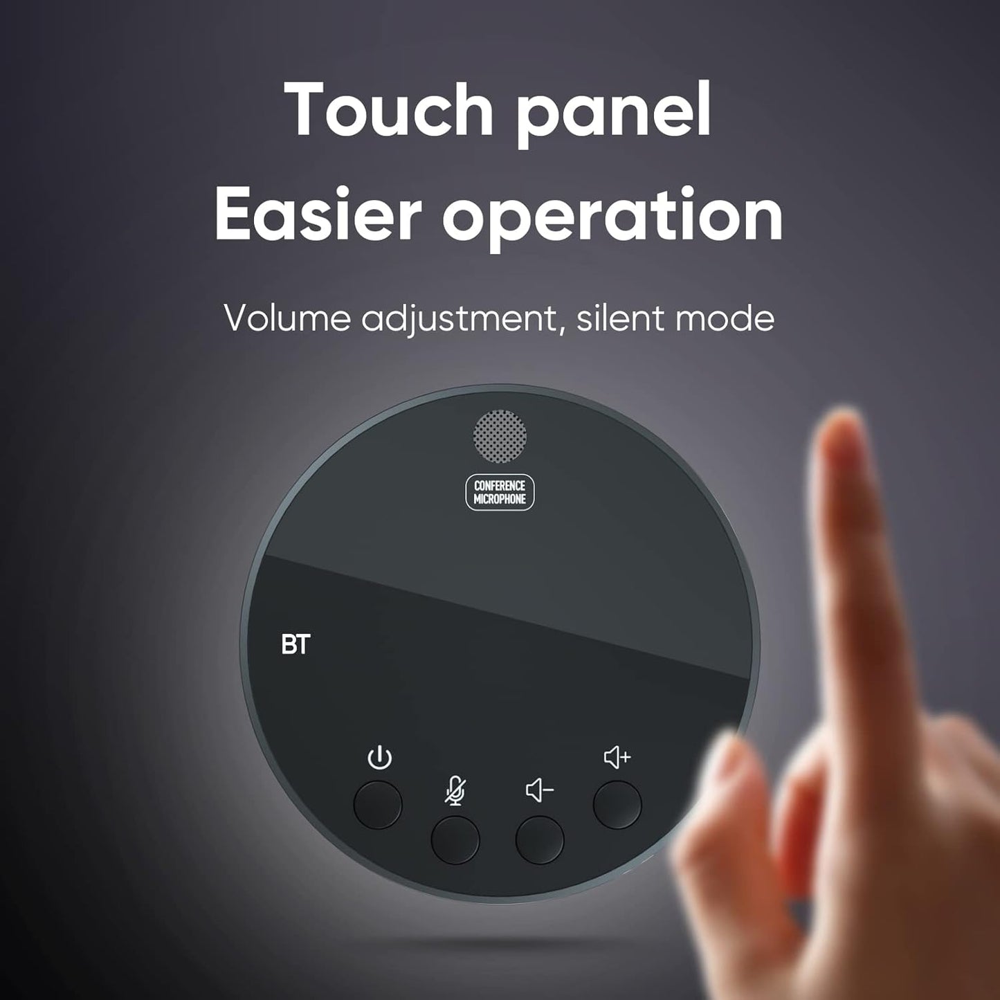 Bluetooth 5.0 desktop usb microphone,360 omnidirectional condenser computer microphone,mute/volume function with speaker