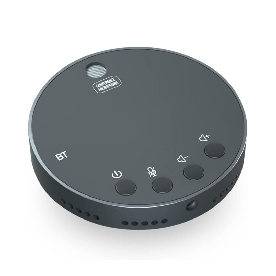 Bluetooth Desktop USB Microphone — 360° Omnidirectional Condenser Mic with Mute & Speaker