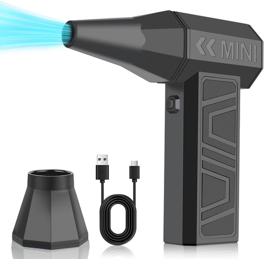 Compressed Air Duster 90000RPM Mini Air Blower for Computer