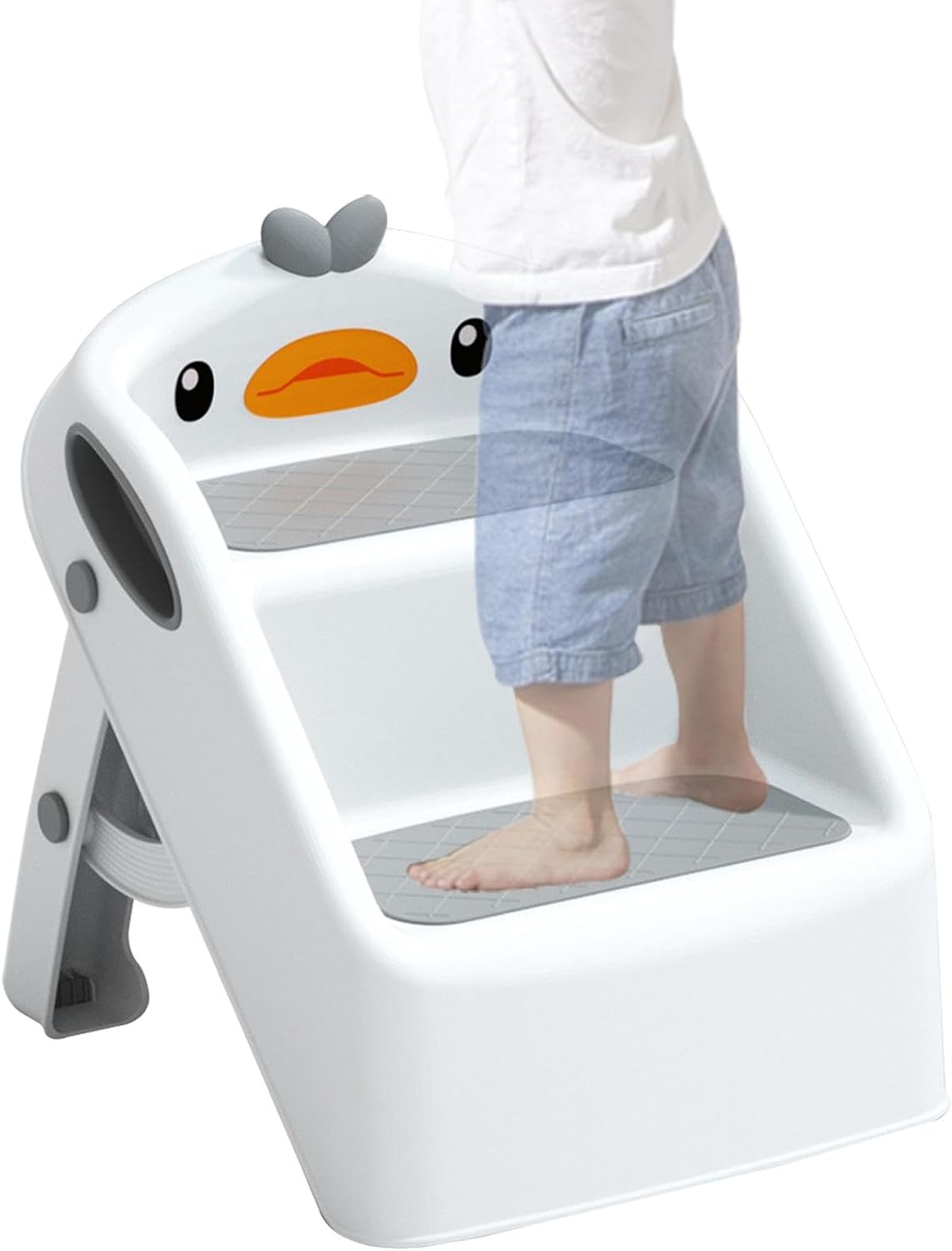 Kids Step Stool, NonSlip, Foldable, Portable Child Stool For Potty Training, Bathroom Sink And Bedroom