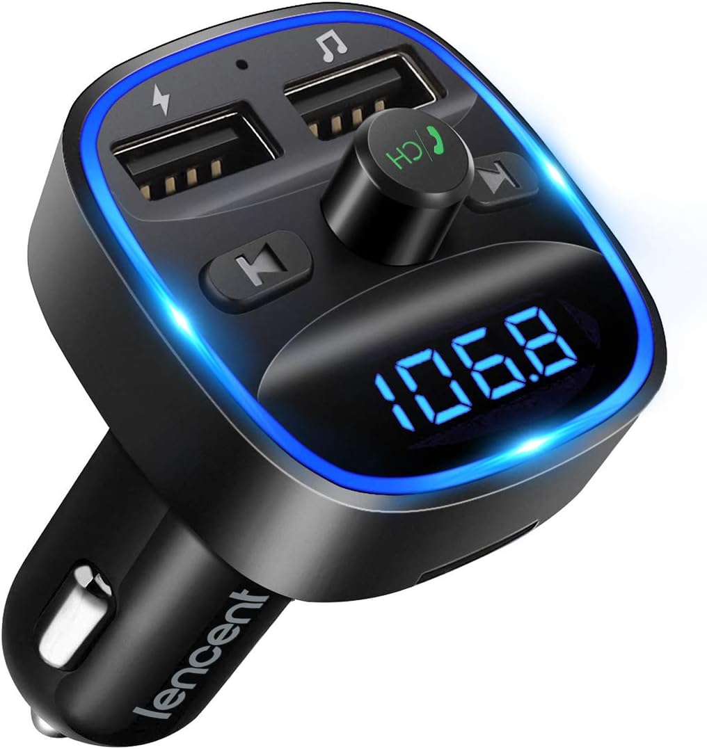 LENCENT CAR FM TRANSMITTER Bluetooth Car FM Transmitter Bluetooth Car MP3 Player Wireless Radio Adapter Kit