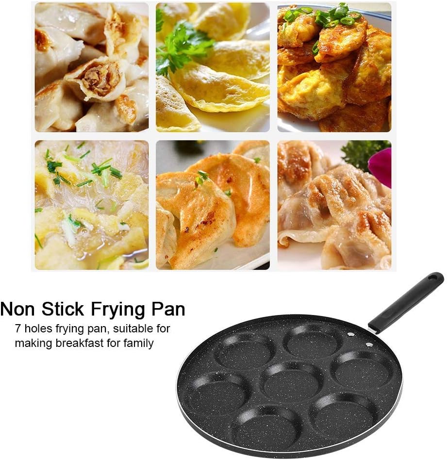 Pancake Frying Pans, 7 Holes Frying Pan, Non-Stick Fried Eggs, Hamburger Pan