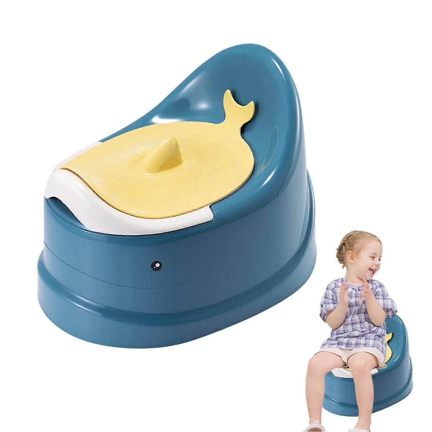 Portable Potty Chair for Toddlers with AntiSplashing Cover, Easy Clean Travel Toilet For kids