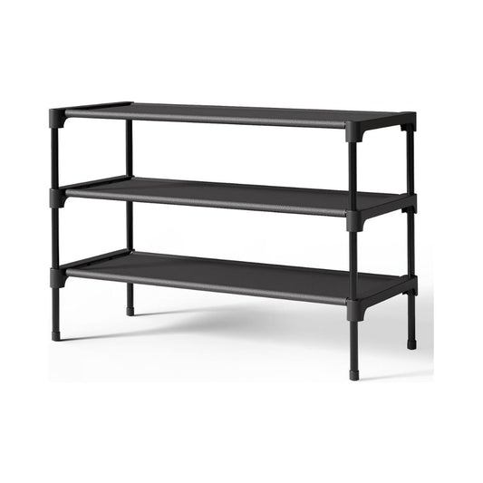 Stackable Non-Woven Shoe Rack — Freestanding Storage for Closet, Entryway & Garage